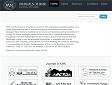 Tablet Screenshot of kmkjournals.com